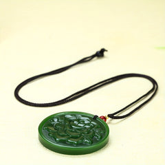 Green Jade Rose Pendant for Unconditional Love, Emotional Healing & Heart Chakra Balance