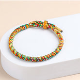 Bohemian Ethnic Hand-Woven Bracelet — Vibrant Energy, Harmony & Joyful Spirit Charm