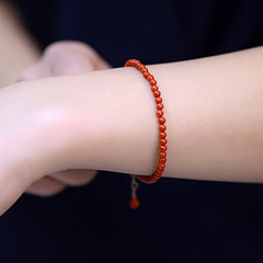 Natural Agate Beaded Bracelet - Harmony & Protection Energy Boost