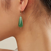 Vintage Drop-Shaped Stone Earrings - Bohemian Energy & Vacation Harmony