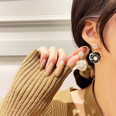 Elegant French Floral Dainty Earrings with Positive Energy - Versatile Everyday & Formal Jewelry