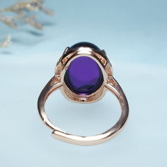 Adjustable Agate Ring - Natural Stone Energy for Harmony & Protection