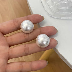 Vintage Pearl Stud Earrings - Timeless Elegance & Durability