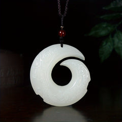 Imitation Artificial Jade Necklace - Lucky Turning Point for Couples Gift