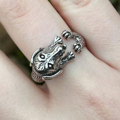 Coloured Adjustable Dog Ring — Spirit Animal Energy, Harmony & Protection Amulet