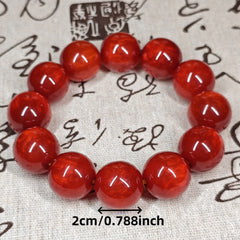 Handmade Elegant Chalcedony Bracelet - Ethnic Style Natural Stone for Spiritual Harmony