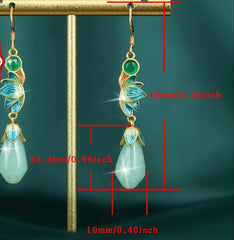 925 Silver Magnolia Earrings - Harmonious Energy for Daily & Special Occasions