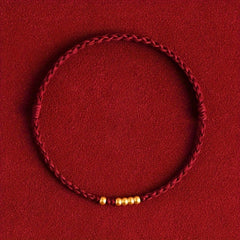 Bohemian Red Cord Bracelet - Lifetime Luck & Energy Harmony