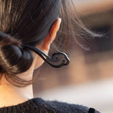 Sandalwood Hairpin for Women - Chinese Style Elegant Wooden Hair Reel with Cloud Motif, High-Quality Sandalwood Hairpin for Hanfu Accessories, Daily Use & Cultural Events