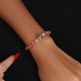 Pink Agate Elastic Bracelet - Harmony & Love Energy Boost