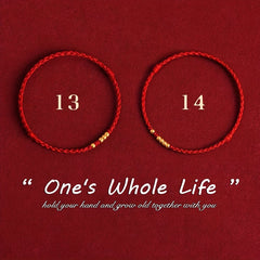 Bohemian Red Cord Bracelet - Lifetime Luck & Energy Harmony