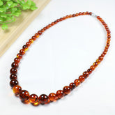Bohemian Imitation Amber Necklace - Natural Color Variations for Casual Attire with Positive Energy