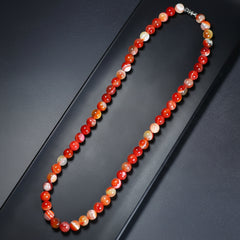 bohemian agate necklace for women&men natural stone pendant for emotional balance and grounding