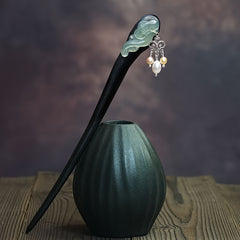 3pcs Vintage Jade Hairpins - Elegant Long Tassel Hair Sticks for Updos, Traditional Hanfu & Ethnic Hairstyles with Mind-Body-Spirit Balance