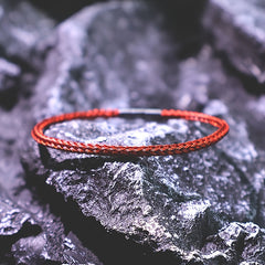 3mm Braided Stainless Steel Cable Bracelet - Minimalist Waterproof Design for Daily Protection & Energy Balance