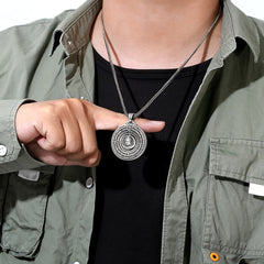 Traditional Chinese Buddha Pendant Necklace - Spiritual Protection & Good Fortune Amulet