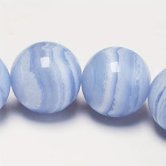12mm Blue Agate Bracelet for Harmony & Protection - Daily Wear & Mother's Day Gift