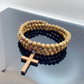 108-Bead Agarwood Prayer Beads Necklace - Spiritual Energy for Meditation & Protection