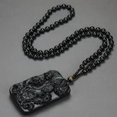 Double-Sided Nine-Dragon Color-Changing Pendant - Spiritual Energy & Good Luck Talisman