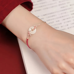 Red Koi Fish Charm Bracelet — Luck & Harmony Enhancing Adjustable Bangle