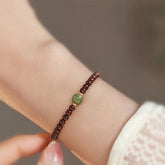 Luxury Red Pomegranate Beaded Bracelet - Energy Harmony & Prosperity