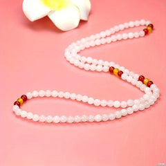 Elegant 108 Bead White Jade Bracelet for Meditation, Spiritual Clarity, and Inner Peace