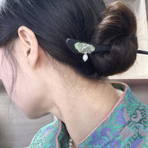 1pc Elegant Chinese Style Lotus Pearl Hairpin - Vintage Luxury Hair Stick for Bun Updo with Mindful Energy Flow, Daily Wear & Holiday Gifts