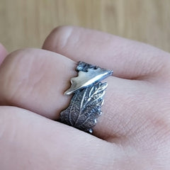 Adjustable Tree of Life Viking Ring - Antique Silvery Copper Band for Rebirth & Spiritual Growth