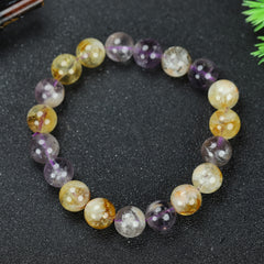 Twelve Zodiac Citrine Crystal Bracelet for Abundance, Cosmic Alignment, and Joyful Energy