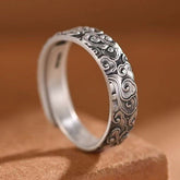 Vintage Thai Chinese Ethnic Adjustable Ring - Cultural Energy & Traditional Craftsmanship