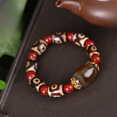 Natural Agate Bead Bracelet – Protective Energy & Harmony for Daily Wear