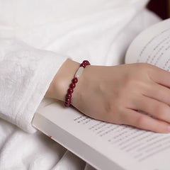 Unfinished Cinnabar & River Stone: The Bracelet Worn When You Choose the Path, Not Just the Goal