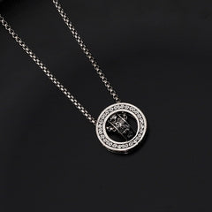 Pixiu Fortune Beads Necklace with Double Rings — Wealth Attraction, Protection & Energy Harmony Amulet