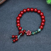 Bohemian Cinnabar Bracelet Zodiac Year Gift Energy Balance