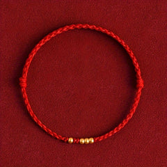 Bohemian Red Cord Bracelet - Lifetime Luck & Energy Harmony