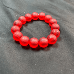 Natural Red Jasper Bead Bracelet for Grounding, Vitality & Emotional Balance