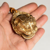 Pure Copper Tiger Head Feng Shui Bell — Fortune, Protection & Positive Energy Door Ornament