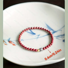 Cinnabar Birth Year Bracelet - Evil Repelling & Safety Protection for Men & Women