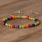 Emperor Stone Square Woven Bracelet - Vibrant Energy & Versatile Style