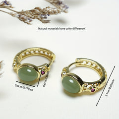 Natural Stone Earrings & Ear Clips - Harmony Talisman for Mind-Body Balance