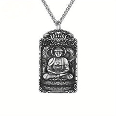 Stainless Steel Eight Guardian God Buddha Pendant - Spiritual Protection & Festival Worship