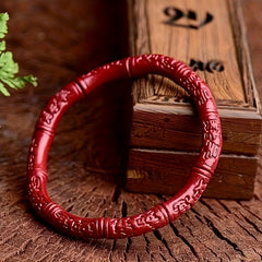 Handcrafted Red Natural Stone Bracelet for Daily Wear - Wealth Attracting & Evil Spirit Warding