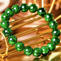 12mm Natural Chinese Stone Beads Ethnic Style Mixed Color Bracelet January Birthstone Vibrant Energy