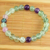 Fashionable Fluorite Bracelet - Natural Stone Energy for Daily Wear & Versatile Style