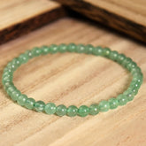 Natural Green Beads Men's Stretch Bracelet - Yoga Meditation Energy for Father's Day