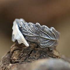 Adjustable Tree of Life Viking Ring - Antique Silvery Copper Band for Rebirth & Spiritual Growth