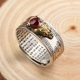 Auspicious Cloud Adjustable Ring - Bold Hip-Hop Style for Good Fortune