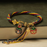 Vibrant Colorful Braided Rope Bracelet – Lucky Charm for Energy & Harmony