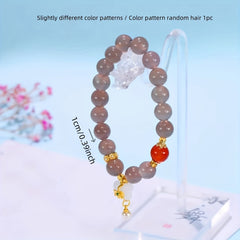Elegant Agate Crystal Bracelet Vintage Chinese Style Energy Balance