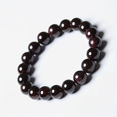 Natural Pomegranate Stone Bracelet 8-10mm Beads Teen Birthdays Holidays Energy Protection